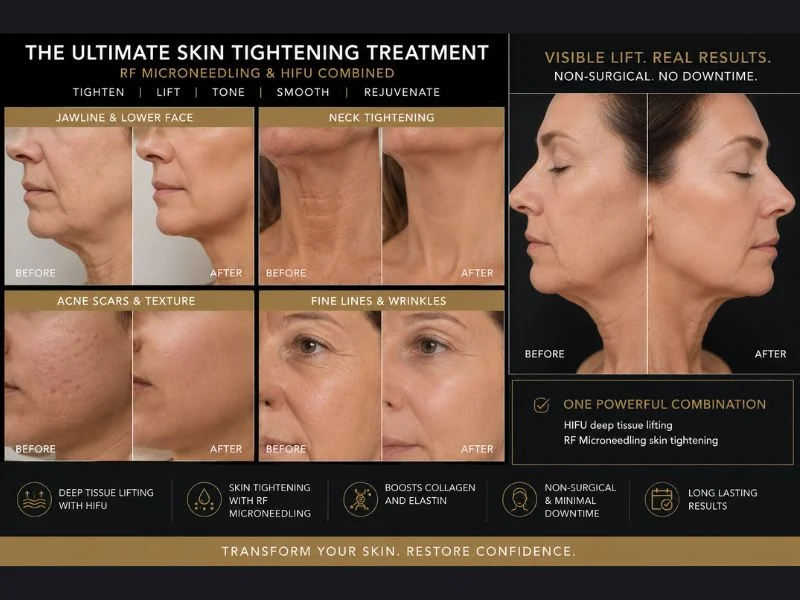 Results of combined treatment for the ultimate skin tightening treatment Kingswinford